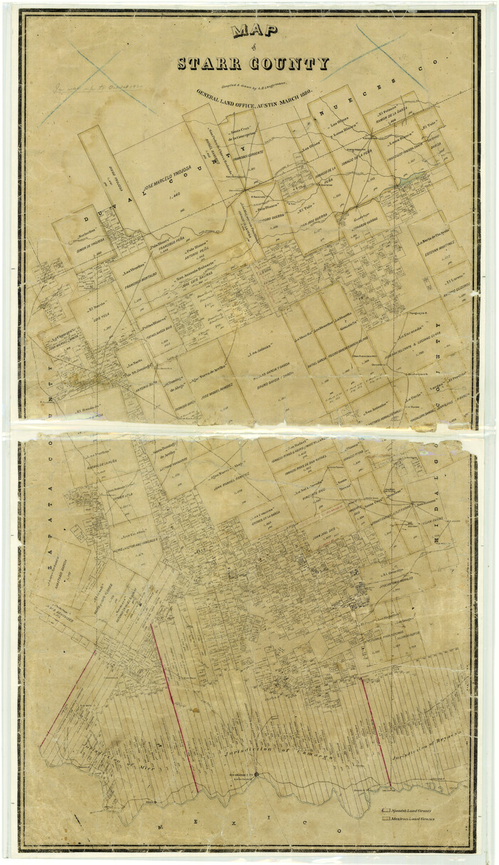 4044, Map of Starr County, General Map Collection