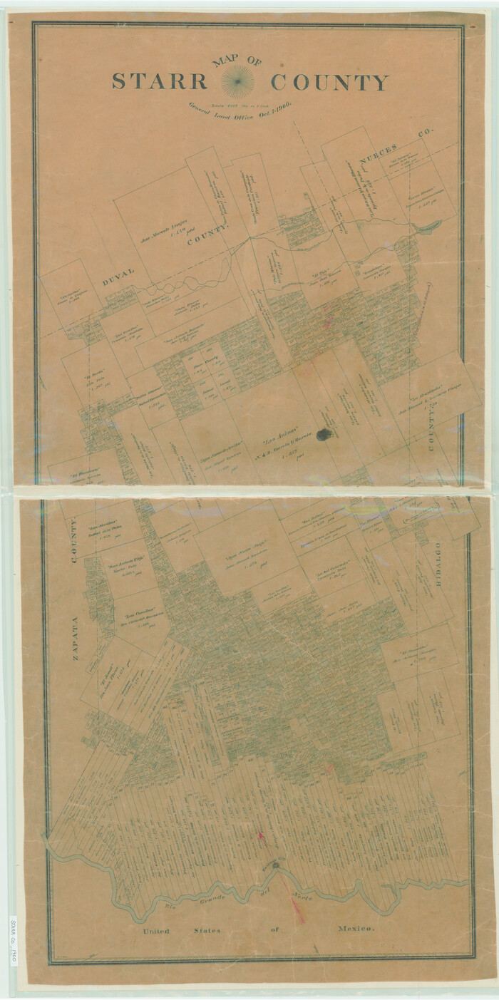 4046, Map of Starr County, General Map Collection