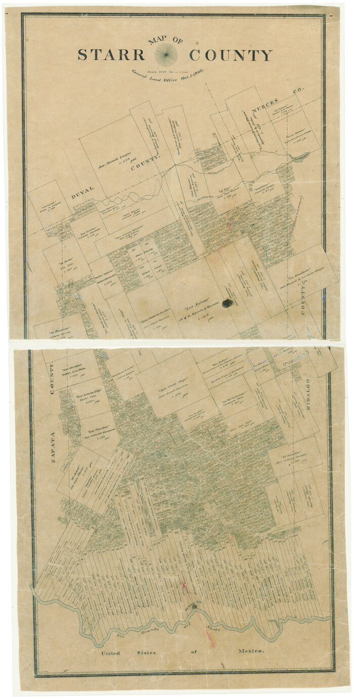 4046, Map of Starr County, General Map Collection
