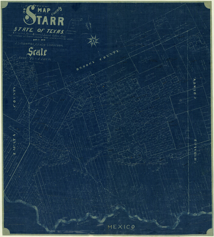 4048, Map of Starr County State of Texas, General Map Collection
