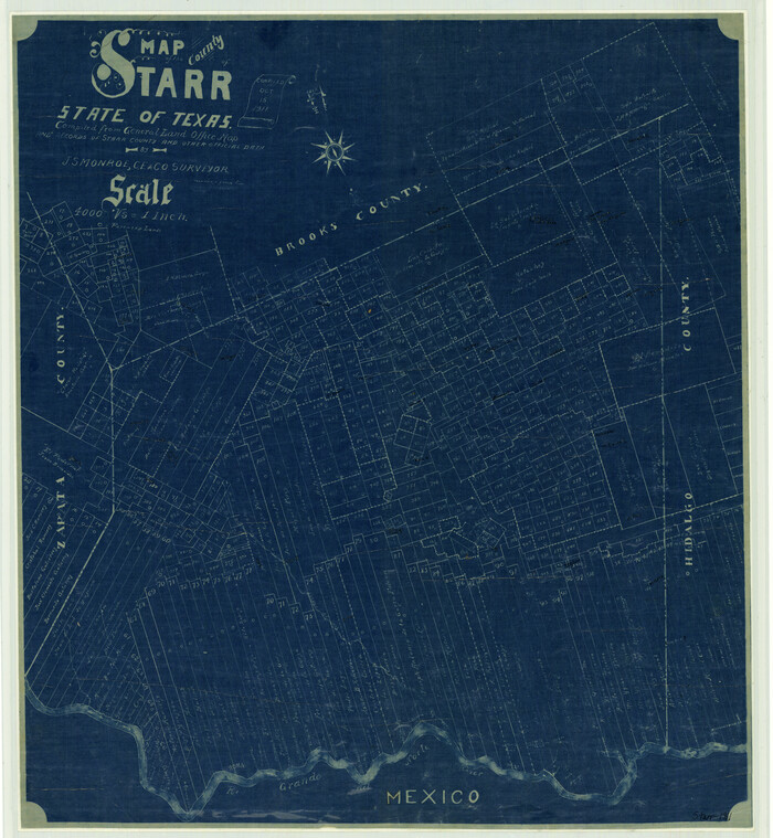 4048, Map of Starr County State of Texas, General Map Collection