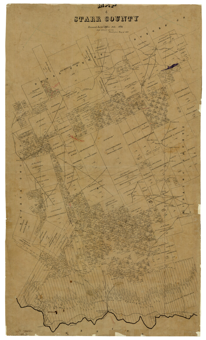 4050, Map of Starr County, General Map Collection