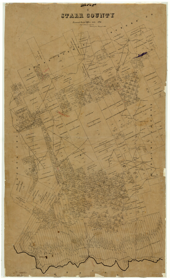 4050, Map of Starr County, General Map Collection