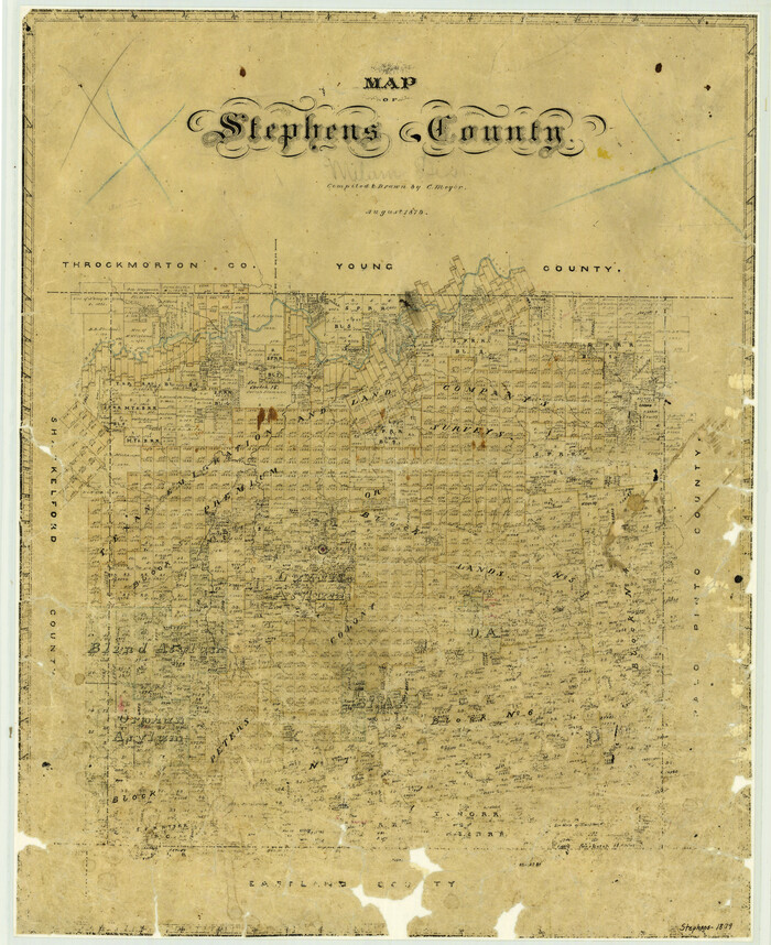 4053, Map of Stephens County, General Map Collection