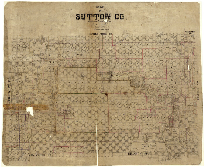 4061, Map of Sutton County, General Map Collection