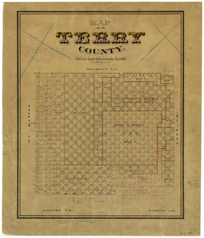 4076, Map of Terry County, General Map Collection