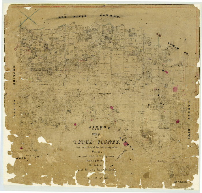 4081, Map of Titus County, General Map Collection