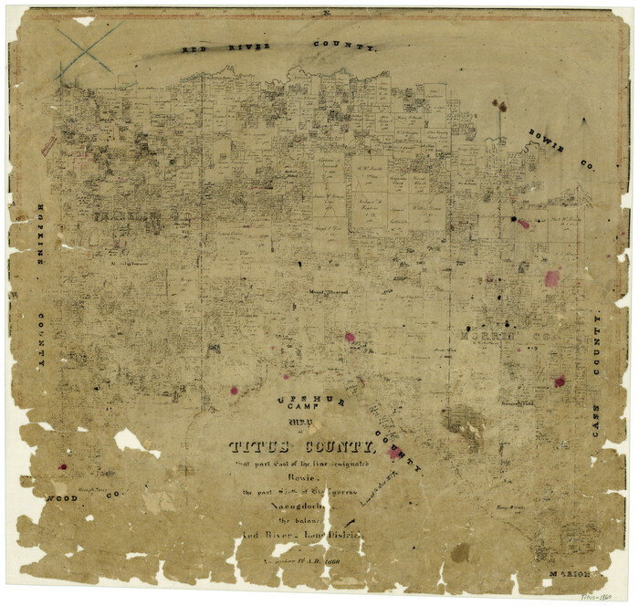 4081, Map of Titus County, General Map Collection
