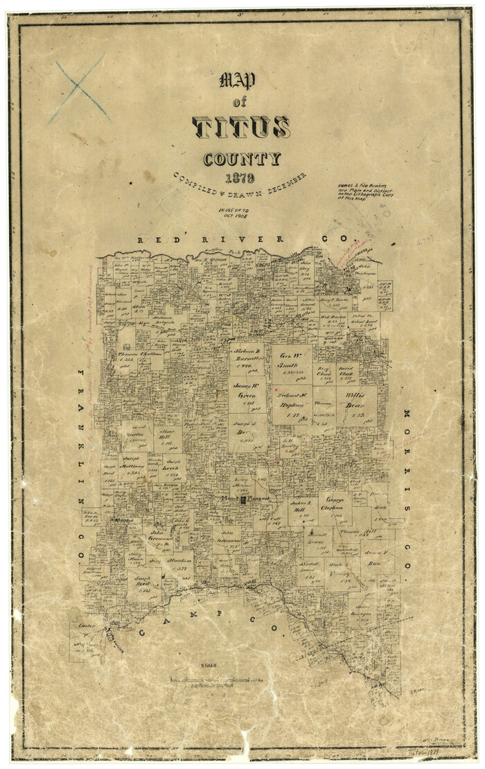 4082, Map of Titus County, General Map Collection