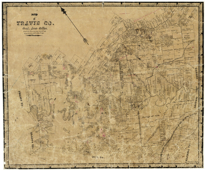 4087, Map of Travis County, General Map Collection