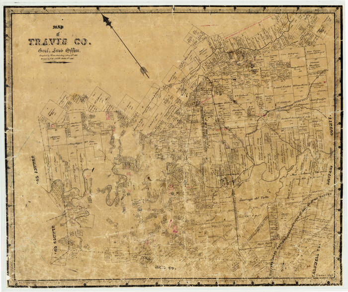 4087, Map of Travis County, General Map Collection