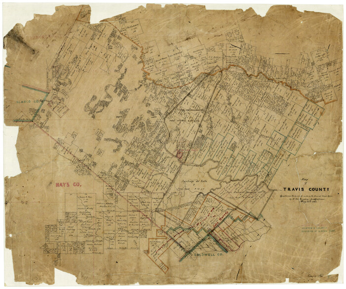 4088, Map of Travis County, General Map Collection