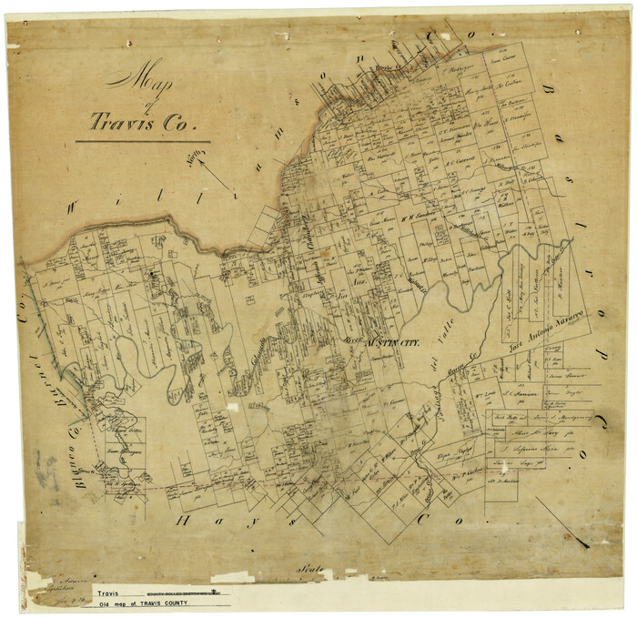 4090, Map of Travis County, General Map Collection