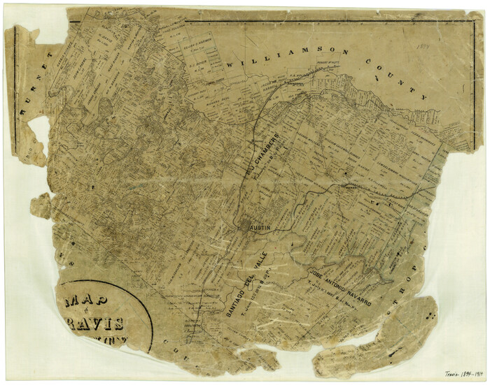 4093, Map of Travis County, General Map Collection