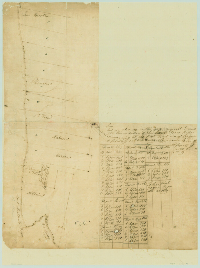 41, [Sketch of Surveys on San Antonio Road], General Map Collection