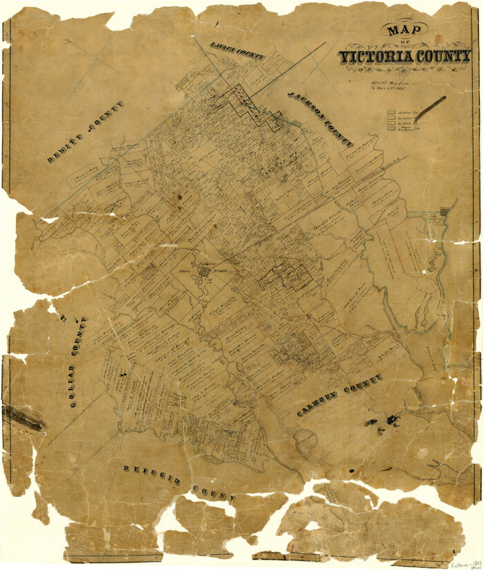 4117, Map of Victoria County, General Map Collection
