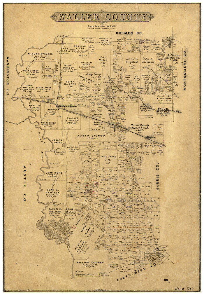 4121, Waller County, General Map Collection