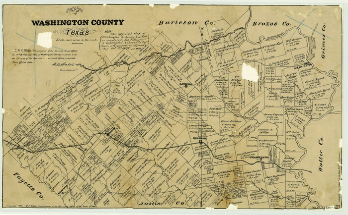 4124, Washington County Texas, General Map Collection