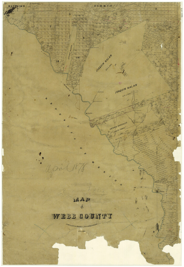 4130, Map of Webb County, General Map Collection