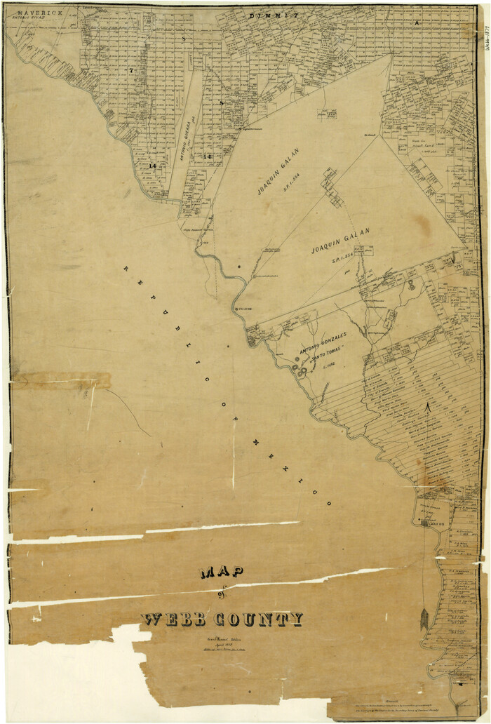 4131, Map of Webb County, General Map Collection

