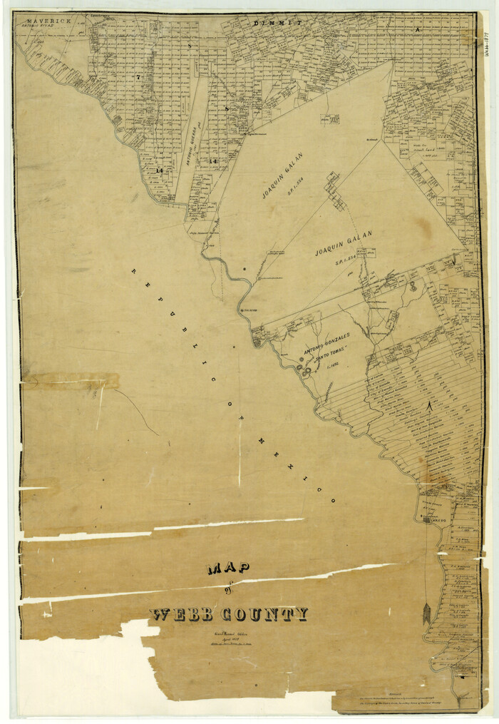4131, Map of Webb County, General Map Collection
