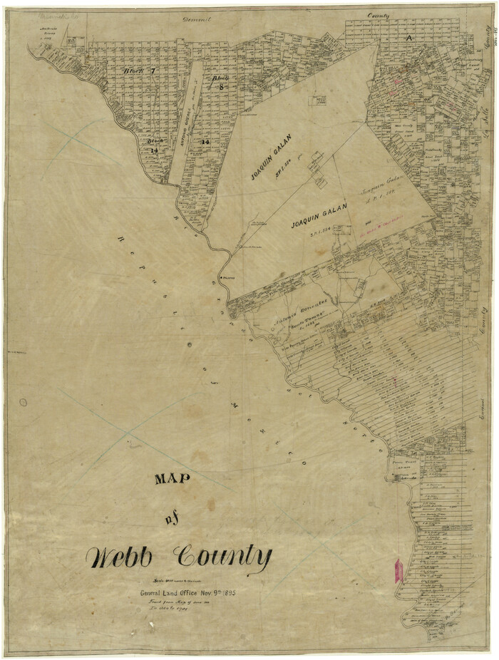 4132, Map of Webb County, General Map Collection
