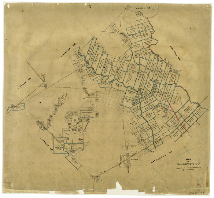 4136, Map of Wharton County, General Map Collection