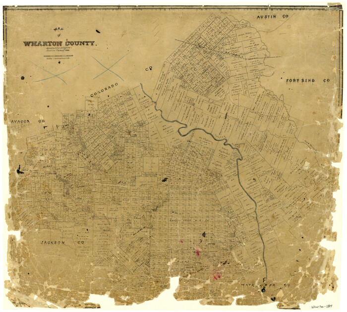4137, Map of Wharton County, General Map Collection
