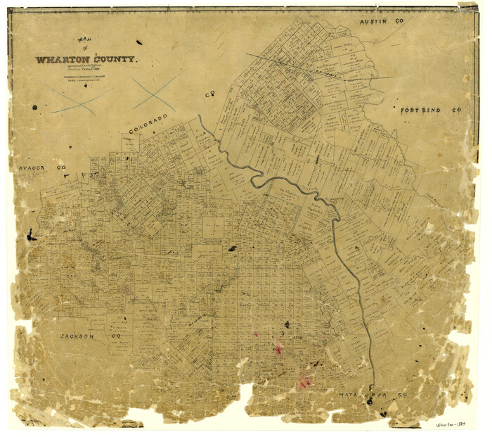 4137, Map of Wharton County, General Map Collection