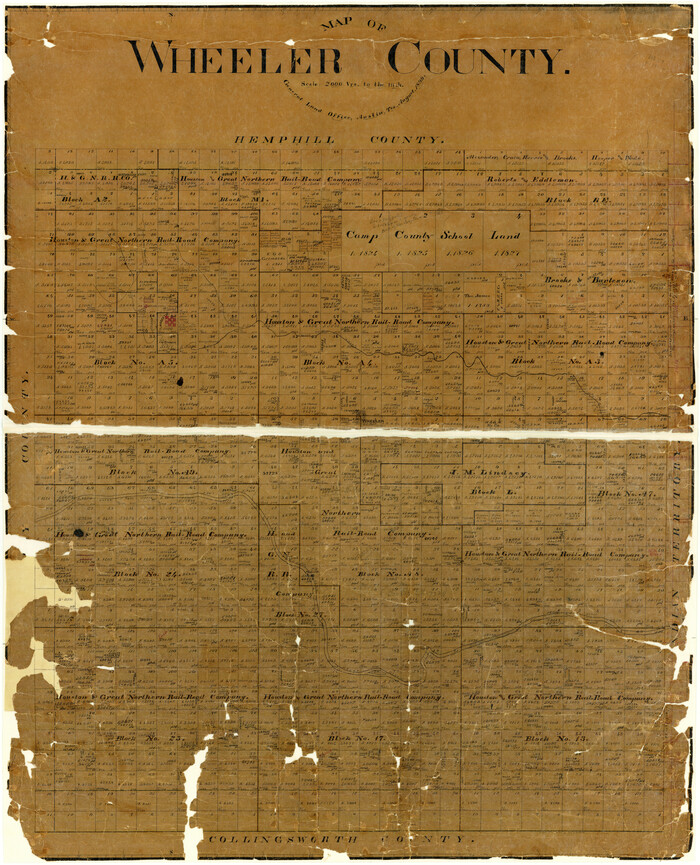 4138, Map of Wheeler County, General Map Collection
