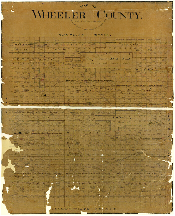 4138, Map of Wheeler County, General Map Collection