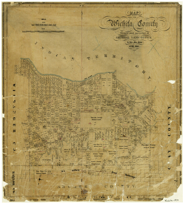 4142, Map of Wichita County, General Map Collection