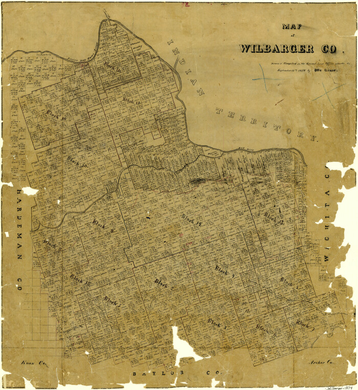 4147, Map of Wilbarger County, General Map Collection
