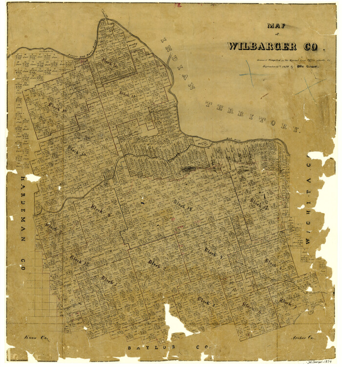 4147, Map of Wilbarger County, General Map Collection