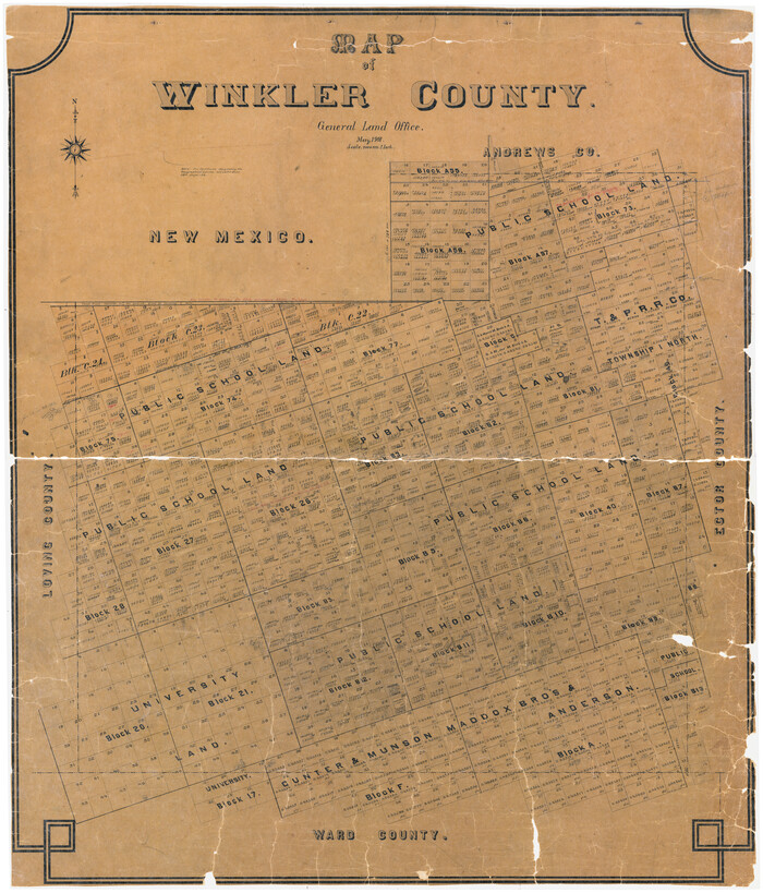 4158, Map of Winkler County, General Map Collection
