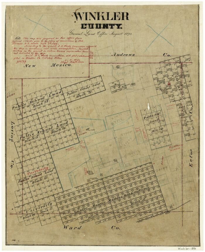 4160, Winkler County, General Map Collection