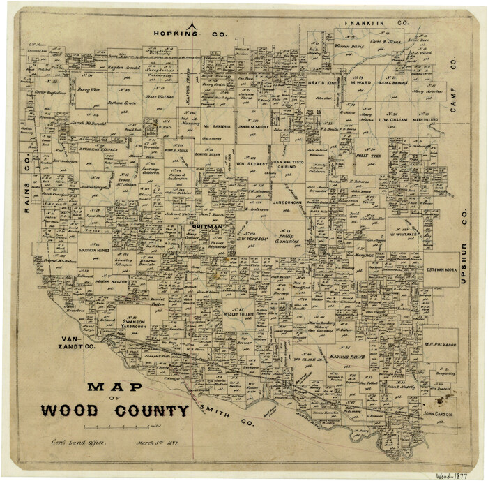 4168, Map of Wood County, General Map Collection