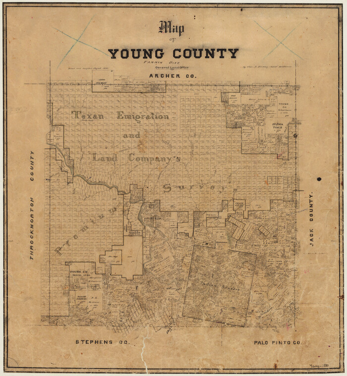 4174, Map of Young County, General Map Collection