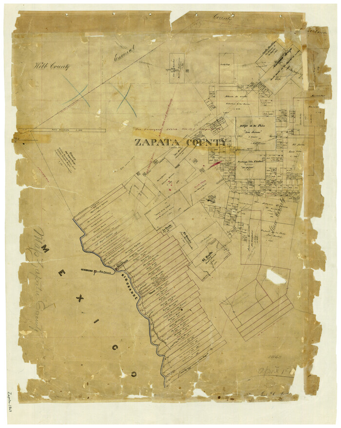 4175, Map of Zapata County, General Map Collection
