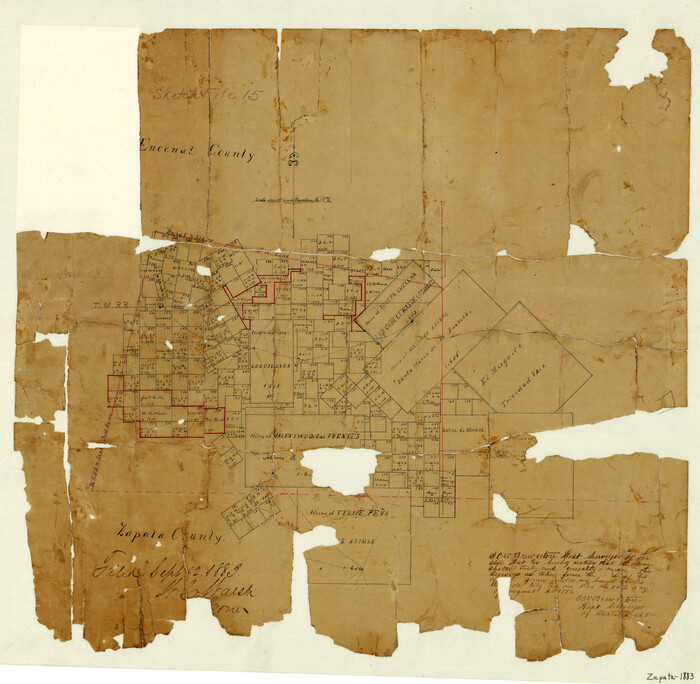 4178, [Map of Zapata County], General Map Collection
