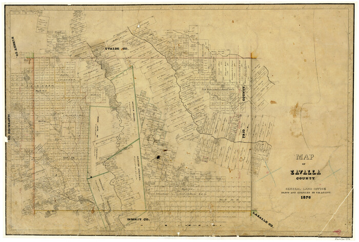 4181, Map of Zavalla County, General Map Collection