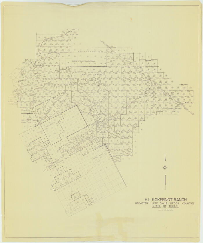 41812, Brewster County Rolled Sketch 81, General Map Collection