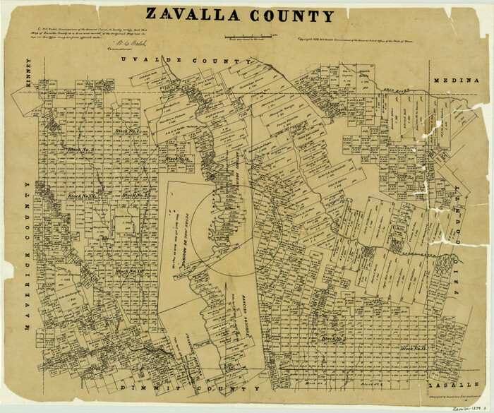 4183, Zavalla County, General Map Collection