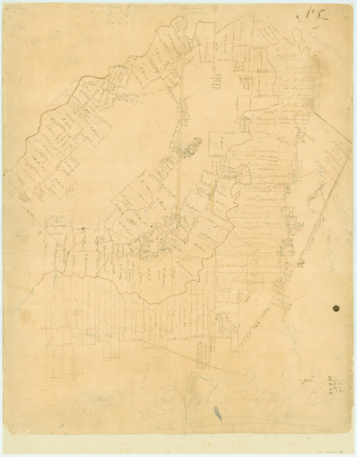 43, [Surveys in Austin's Colony along the Brazos and Bernard Rivers], General Map Collection