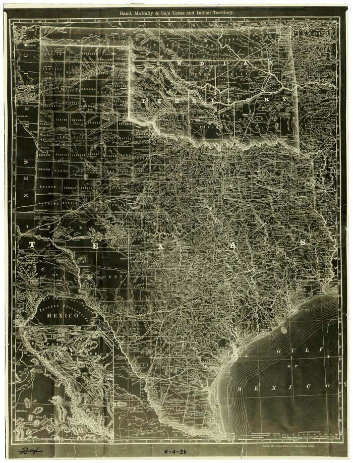 4331, Rand, McNally and Co.'s Texas and Indian Territory, General Map Collection