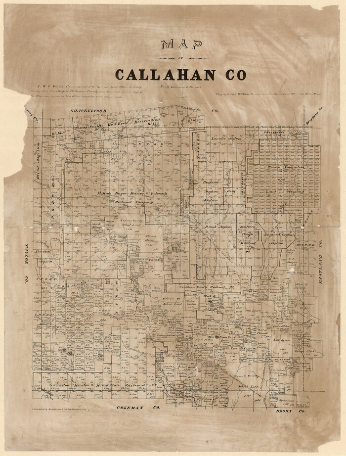 4337, Map of Callahan County, Texas, Maddox Collection