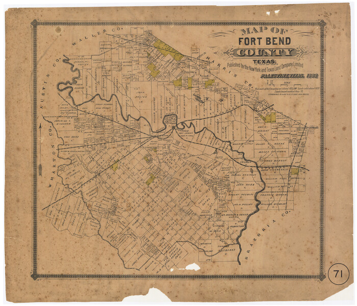 434, Map of Fort Bend County, Texas, Maddox Collection