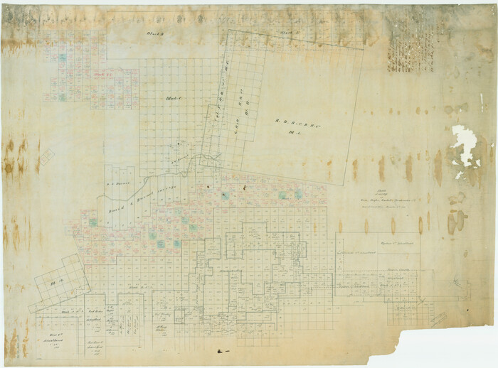 4386, Sketch of Surveys in Knox, Baylor, Haskell and Throckmorton Ctes, Maddox Collection