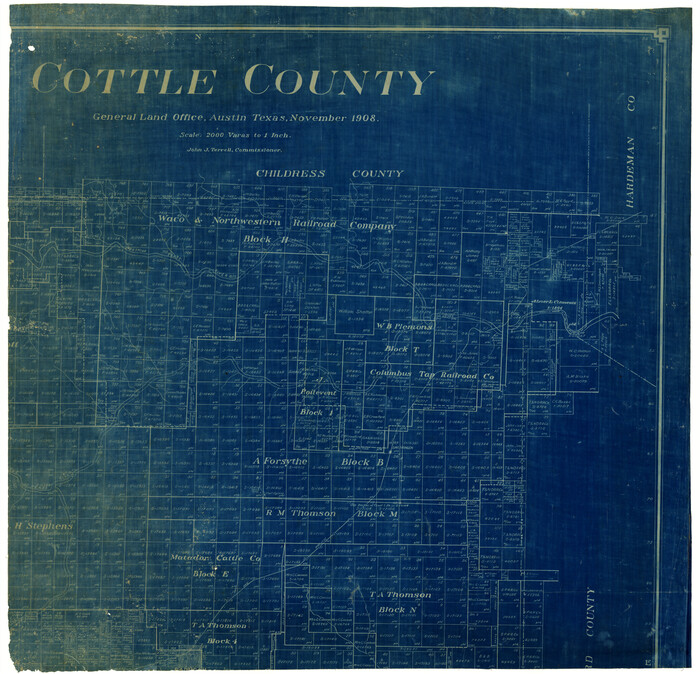 4436, [Northern Portion of] Cottle County, Maddox Collection