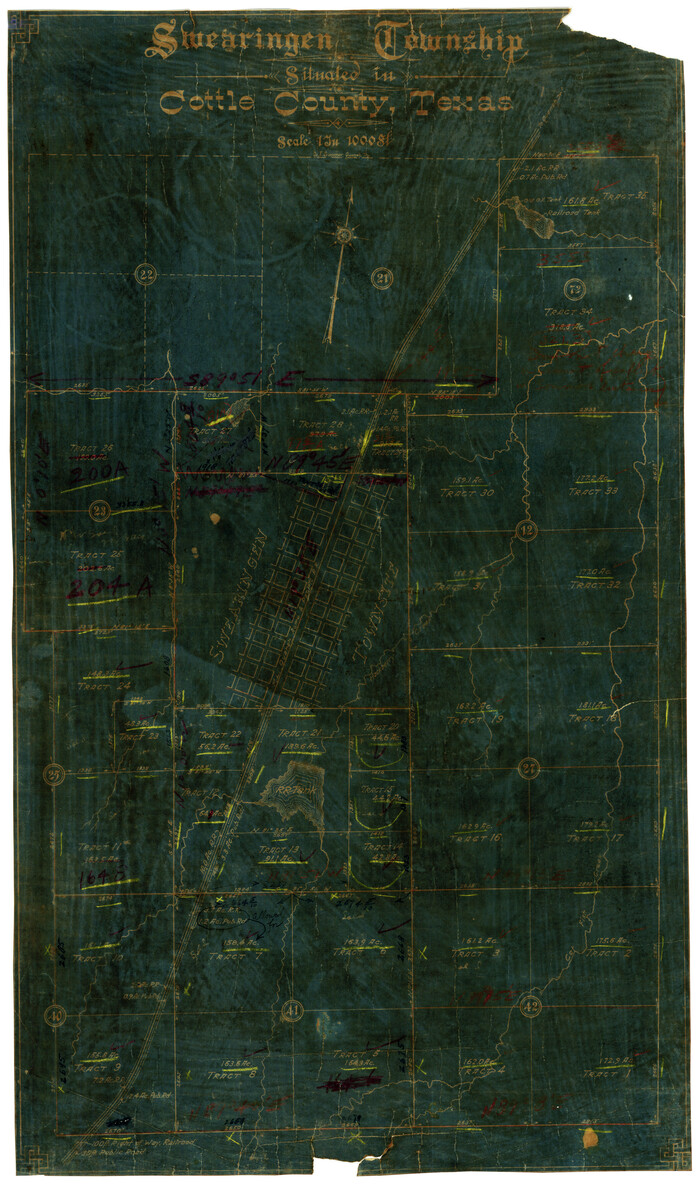 4437, Swearingen Township situated in Cottle County, Texas, Maddox Collection
